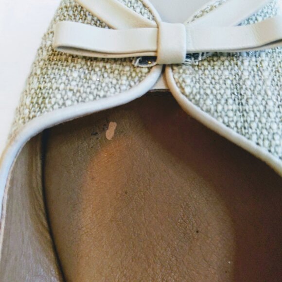 Softspots Aden Sand & Cream Peep Toe Espadrilles Size 6W - Picture 8 of 10
